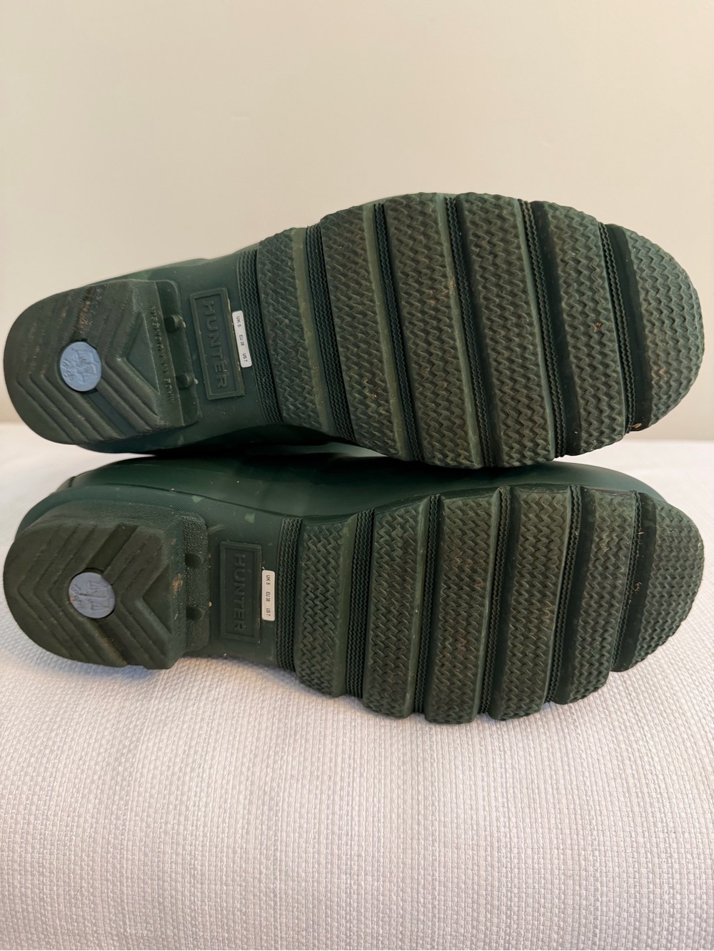 Women’s Hunter Tall Matte Forest Green Rain Boots sz 7 *never worn see pics - Picture 9 of 10